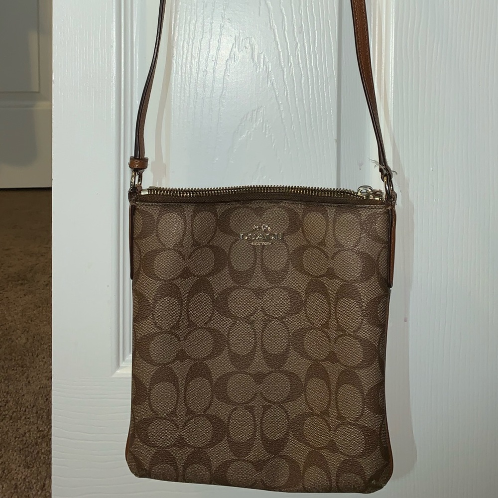 Real coach crossbody bag.